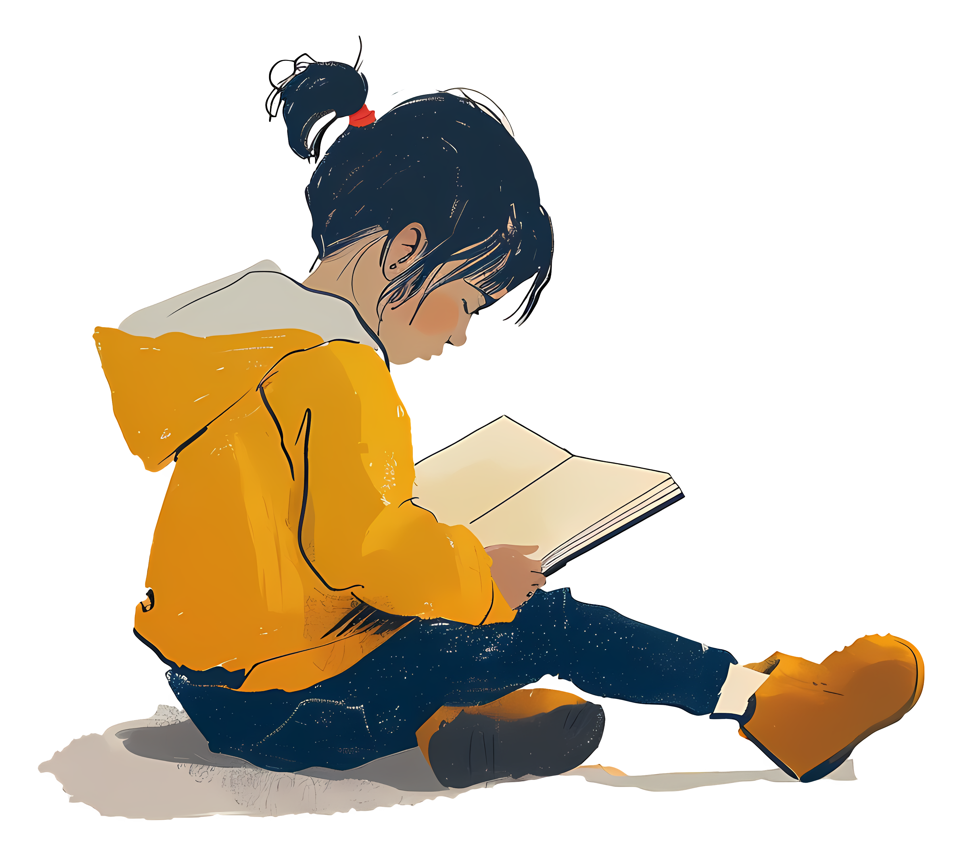 Girl in a jacket