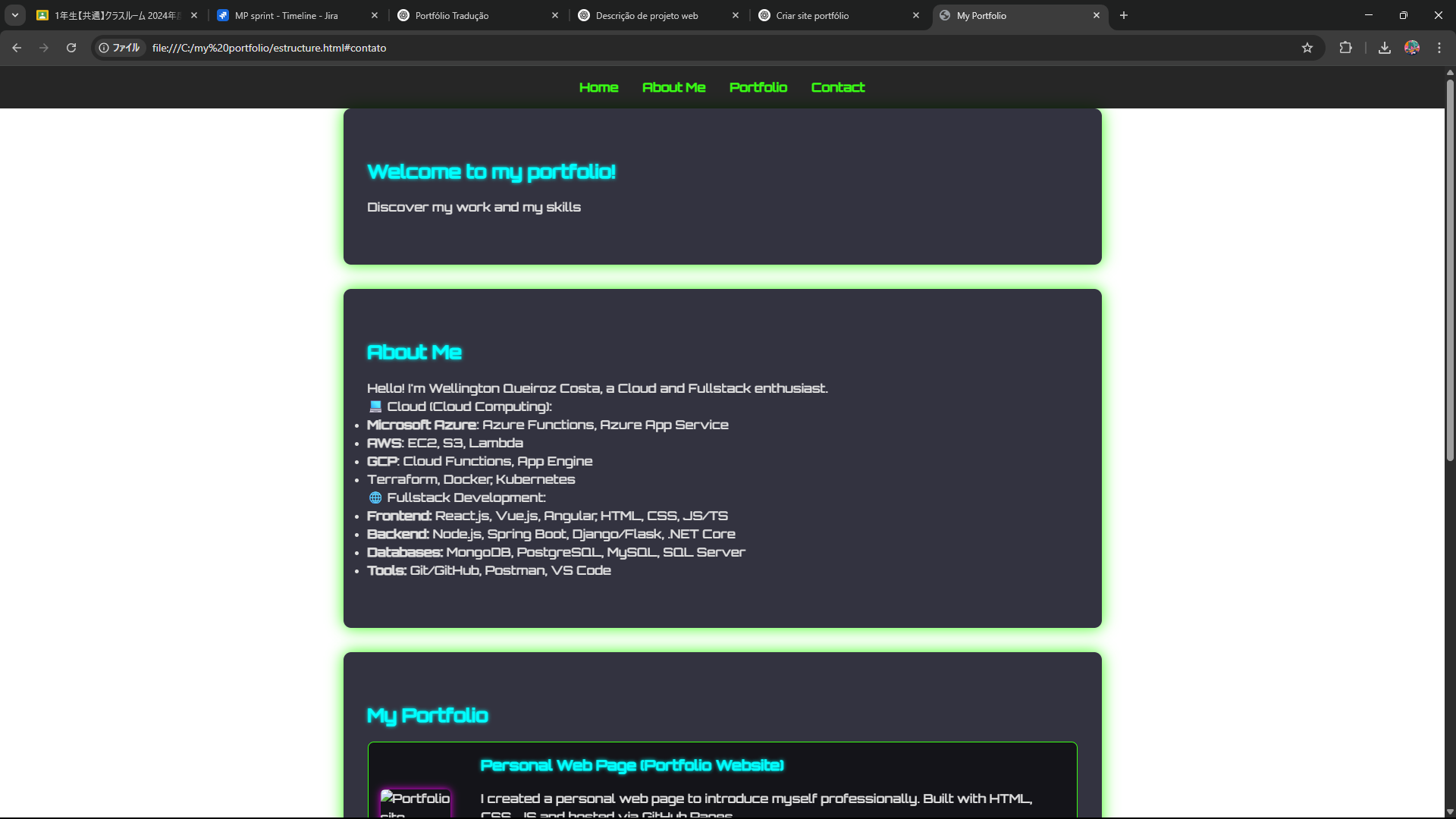 Portfolio site